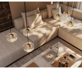 Lustră LED pe cablu MAXLIGHT P0543 LIPARI LED/22W/230V d. 35 cm transparent