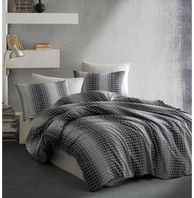BedTex Lenjerie de pat din bumbac Oberon gri, 220x 200 cm, 2 bucăți 70 x 90 cm