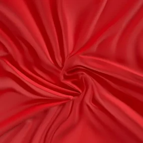 Kvalitex Satin foaie cu elastic roșu, 140 x 200 cm