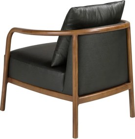 Fotoliu LUX design italian, Piele Naturala, Black