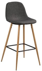 Scaun de bar gri/în culoare naturală 101 cm Wilma – Actona
