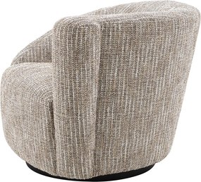 Fotoliu pivotant design elegant LUX Colin right, bej mademoiselle 115433 HZ