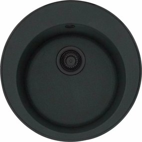Chiuveta bucatarie compozit Franke Rotondo VN 51 cm finisaj negru mat