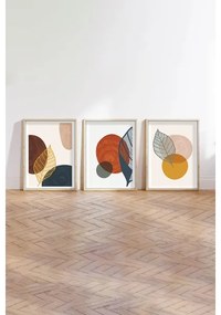 SET 3x pictură în ramă foto 50x70 cm colorat