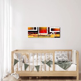 Tablou - Abstract (cu ceas) (90x30 cm)