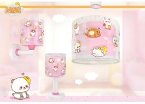 Dalber 41769S - Lampă de perete pentru copii KAWAII FRIENDS, 1xE27/15W/230V, roz
