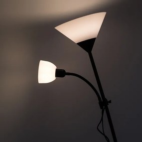 Brilagi - Lampadar ARIANA 1xE27/100W/230V + 1xE14/25W negru