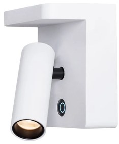 Aplica cu reader LED pentru dormitor Lofer alba