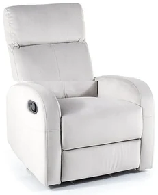Scaun rabatabil Olimp Velvet, gri deschis