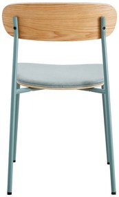 Scaune de dining verde/în culoare naturală 2 buc. Adriana – Marckeric