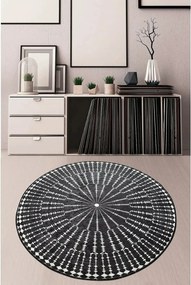 Covor BUIO DJT CAP, 140x140 cm, forma rotunda, tesatura de catifea/pol