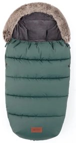 PETITE&MARS - Set sac 4 în 1 COMFY pentru copii + mănuși tip mufă pentru cărucior FURRY Khaki