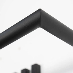 Cuier de perete negru din metal 65 cm Senza – Spinder Design