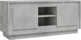vidaXL Comodă TV, gri beton, 102x35x45 cm, lemn prelucrat