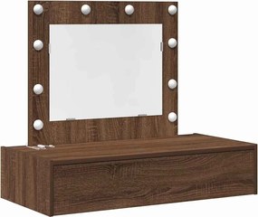 vidaXL Masă de Machiaj cu sertar Maro 83 x 40 x 70 cm Lemn compozit