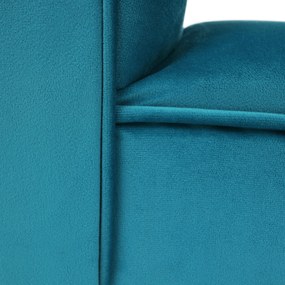 Bancă,catifea Velvet, turcoaz/negru, BURDA