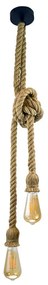 Lampa suspendata ROPE 2xE27/12W/230V