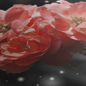 Tabloucu floare roz (cu ceas) (90x30 cm)