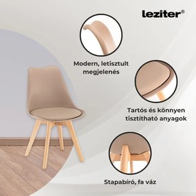 Velon 4+1 set de sufragerie alb-bej