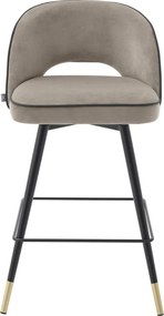 Set de 2 scaune de bar design modern Cliff, H-92,5cm greige 113712 HZ