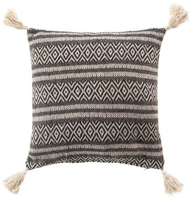 Perna decorativa pentru living JOLY, cu ciucuri, 40 x 40 cm