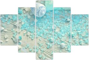 Tablou - Atmosfera de litoral în nuanțe turcoaz (150x105 cm)