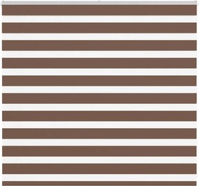 vidaXL Jaluzea tip zebra maro lățime țesătură 155,9 cm poliester