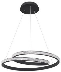 Lustra LED dimabila design elegant GRANIA negru