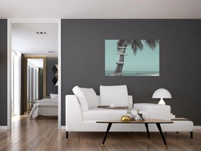 Tablou - Palma în Caraibe (90x60 cm)