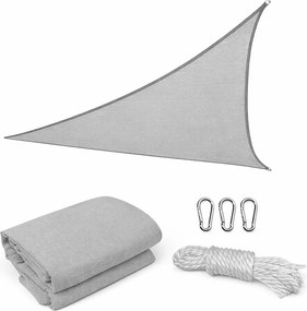 Rana Sun sail triunghiular 4x4x4 m gri