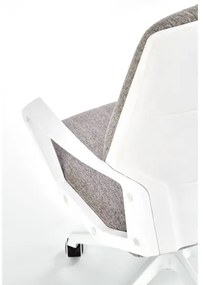 Scaun de birou LONA, alb/gri deschis