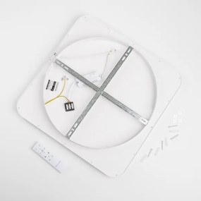 Brilagi - Plafonieră LED dimabilă FALCON SLIM 50W/230V 50x50 cm albă + telecomandă