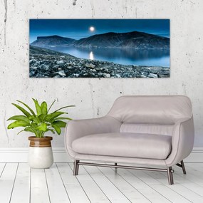 Tablou - Islanda noaptea (120x50 cm)