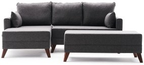 Canapea extensibilă Bellina (antracit) (S). 1063016