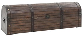 vidaXL Cufăr de depozitare, lemn masiv, stil vintage 120 x 30 x 40 cm
