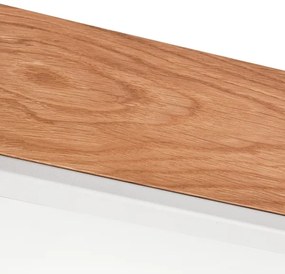 Plafonieră OAK SQUARE 4xE27/15W/230V 39x39 cm stejar/alb