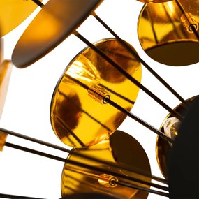 Lampă pendantă de design neagră și aurie - Cerchio