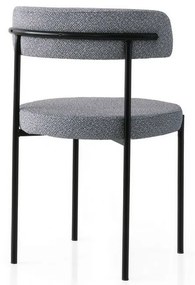 Set de scaune de sufragerie Gini Dark Grey andBlack, 2 buc.
