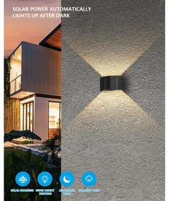 Immax 08489L - Lampă solară LED de perete cu senzor LED/2W/5V IP54