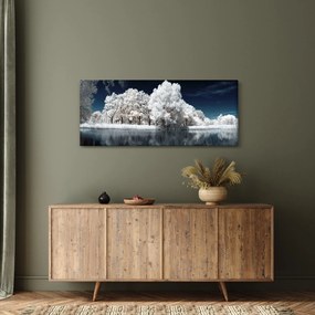 Tablou - Albă ca Zăpada Albă ca Zăpada Copaci (120x50 cm)
