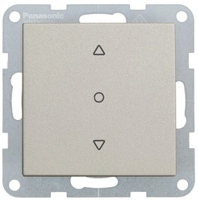 Intrerupator jaluzele 10A, IP20, Bronz, Panasonic Karre Plus 55
