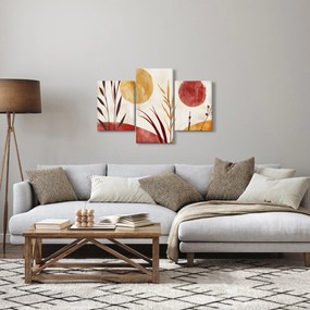 Tablou - Plante și cercuri (90x60 cm)