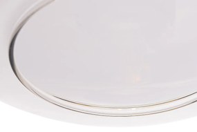 Lampă suspendată de design neagră cu sticlă aurie și fum cu 4 lumini - Kyan