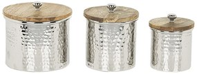 Set 3 recipiente decorative Asdis (argintiu). 1077396