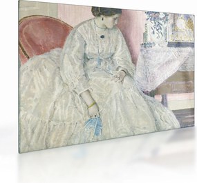 Tablou pe sticlă - Frederick Carl Frieseke, Memories, reproducere (70x50 cm)