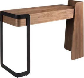 Birou modern din lemn furniruit Walnut