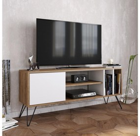 Masă TV/Dulap Mistique 140 (Nuc + Negru + Alb) . 1102364