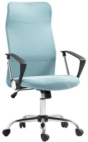 HOMCOM Scaun de Birou Ergonomic cu Înălțime Reglabilă și Spătar din Plasă, Verde | Aosom Romania