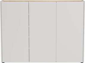 Dulap crem cu aspect de lemn de stejar 138x105x25 cm Libbiano – Germania