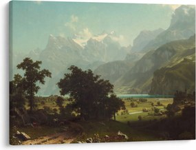 Tablou - Albert Bierstadt, Lake Lucerne, reproducere (70x50 cm)